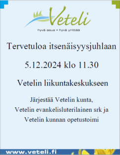 Itsenäisyysjuhla 5.12.2024 klo 11.30