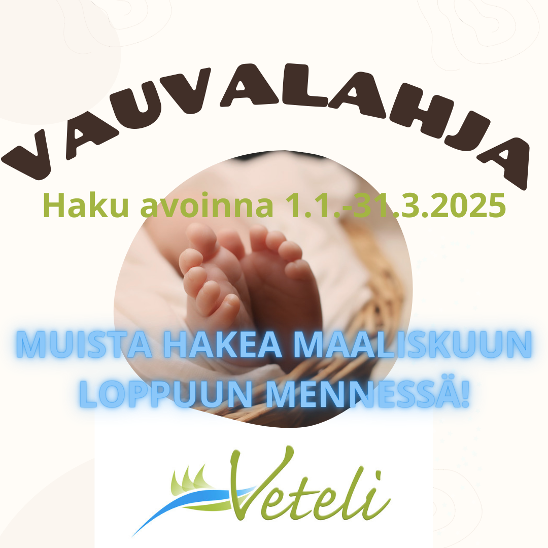 Vauvalahjan haku tammi- maaliskuussa 2025