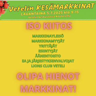 Vetelin kesämarkkinat - Kiitos!