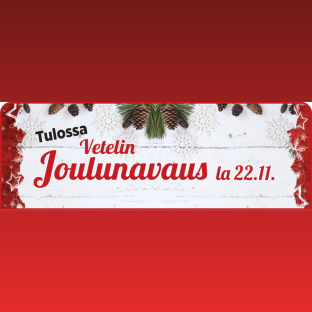 Tulossa Vetelin Joulunavaus 22.11.2025