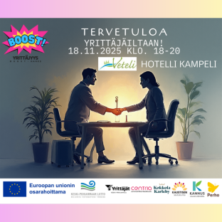 YRITTÄJÄILTA HOTELLI KAMPELISSA TI 18.11.