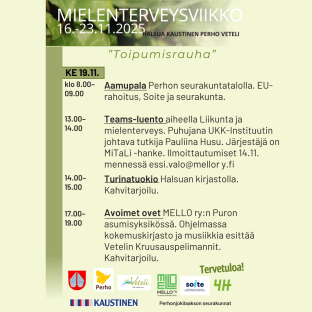 Mielenterveysviikko 16.-23.11.