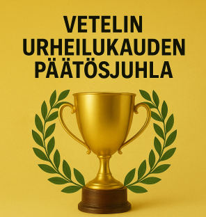 Urheilukauden päätösjuhla pe 5.12. klo 18:00