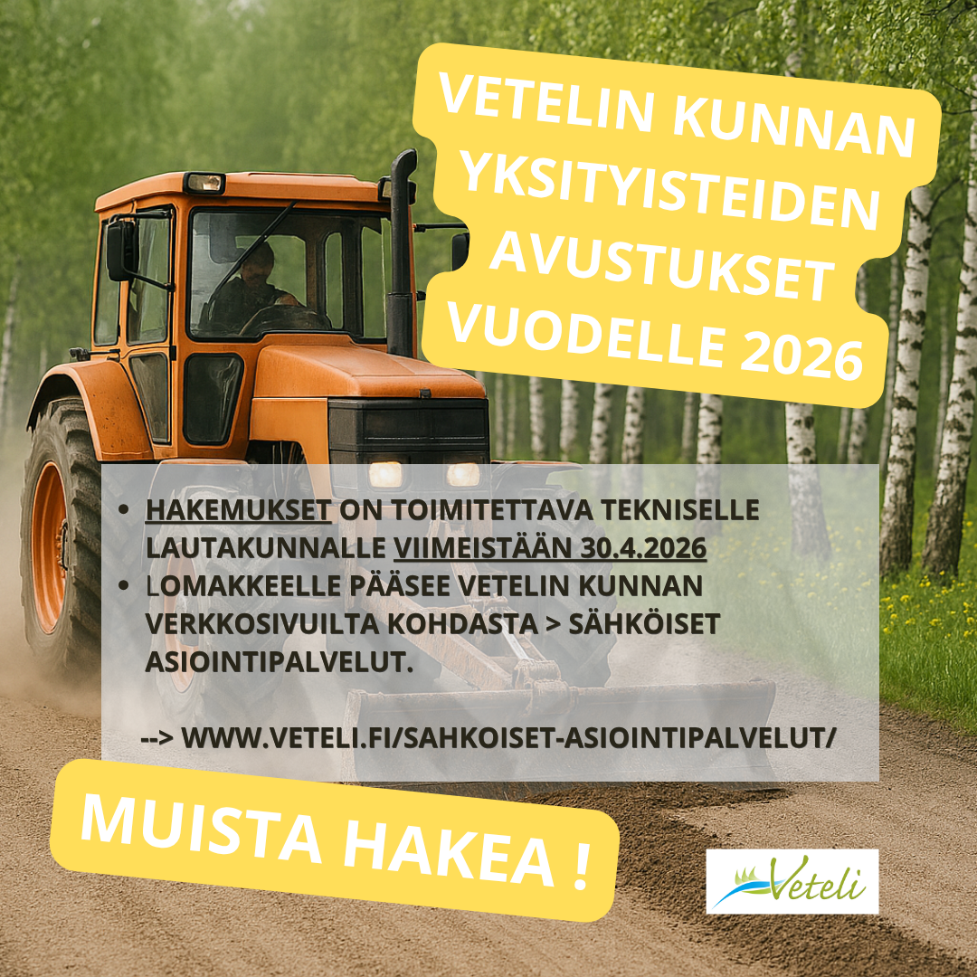 MUISTA HAKEA Yksityisteiden avustukset 30.4. mennessä