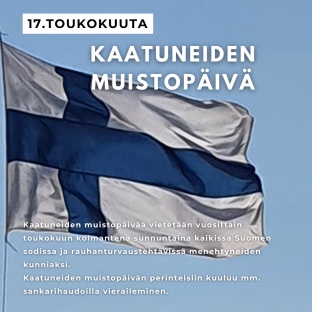 Kaatuneiden muistopäivä 17.5.2026
