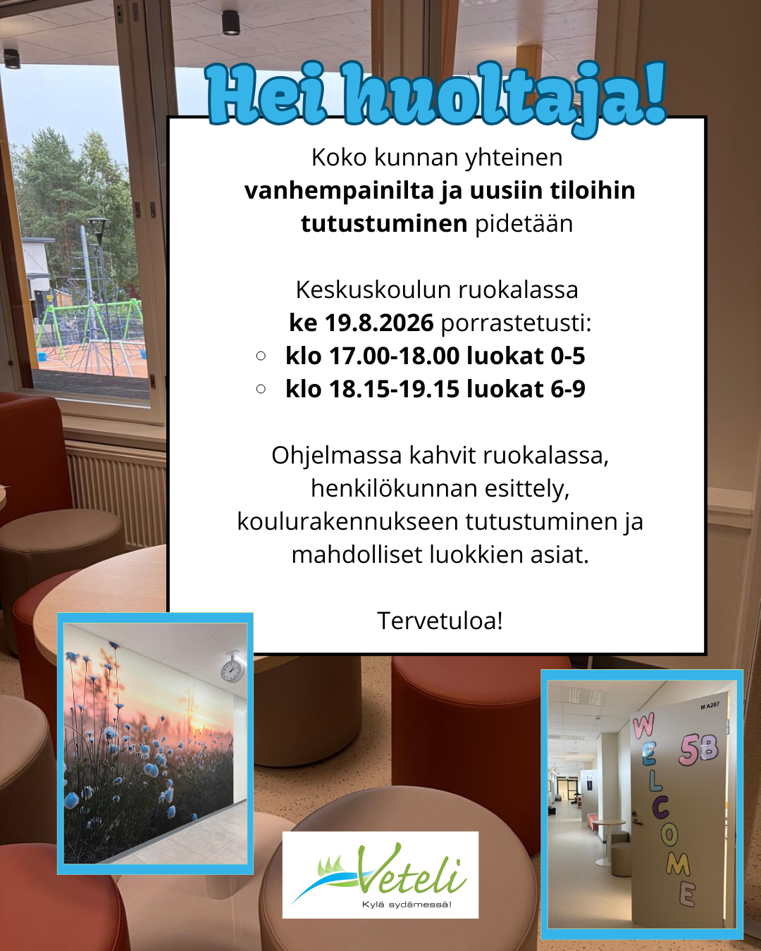 PERUSOPETUKSEN VANHEMPAINILTA KE 19.8.2026