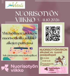 Valtakunnallista nuorisotyön viikkoa vietetään 5.-11.10.