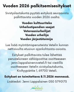 Vuoden 2026 palkitsemisesitykset